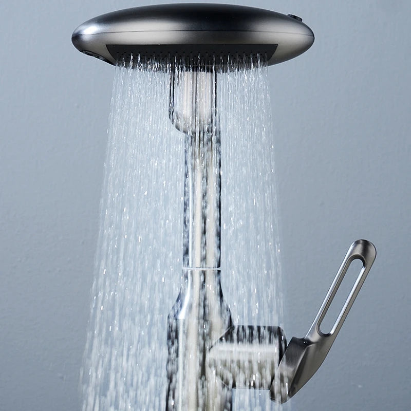 MultiFunctional Waterfall Basin Faucet 4 Modes Stream Sprayer 360° Rotation Hot Cold Water Sink Mixer Wash for Bathroom
