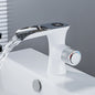 LED Digital Basin Faucet Black Bath Basin Mixer Brass Temperature Display Faucet Smart Tap Sink Faucet For Bathroom A186