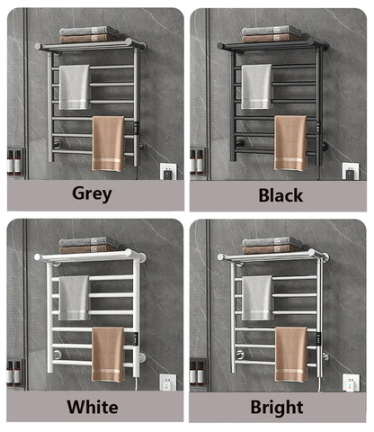 Towel Warmer 304 Stainless Steel 30-70°C adjustment 1-9H timing Smart Heated Electric Towel Rack 50*66*23.5cm 110V/220V