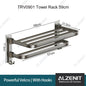 Gun Gray No Drilling Towel Rack Movable Holder With Hooks Wall Mount Shelves Aluminum Shower Hanger Rail Bathroom Accessories