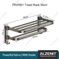 Gun Gray No Drilling Towel Rack Movable Holder With Hooks Wall Mount Shelves Aluminum Shower Hanger Rail Bathroom Accessories