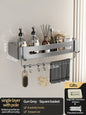 No Need To Drill Walls for installation Aluminum Bathroom Shelf Shelves Shampoo Rack Storage Holder Kitchen Organizer Wall Rack