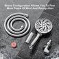 8+2 Function Handheld Shower Head ABS Round Pressurized Shower with Spray Gun Multiple Spray Modes Filtered Shower Head